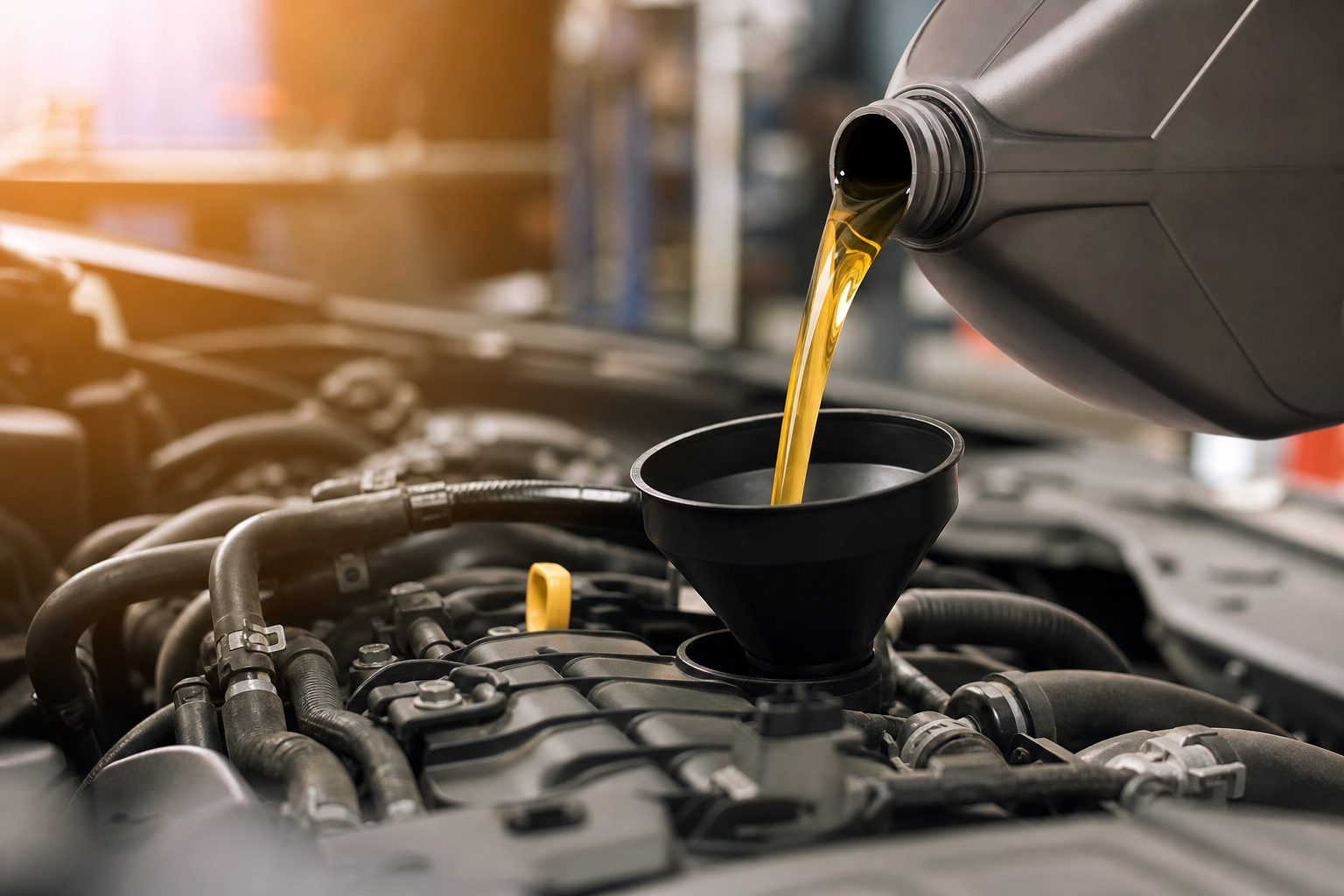 Ulei de motor de calitate turnat la schimb